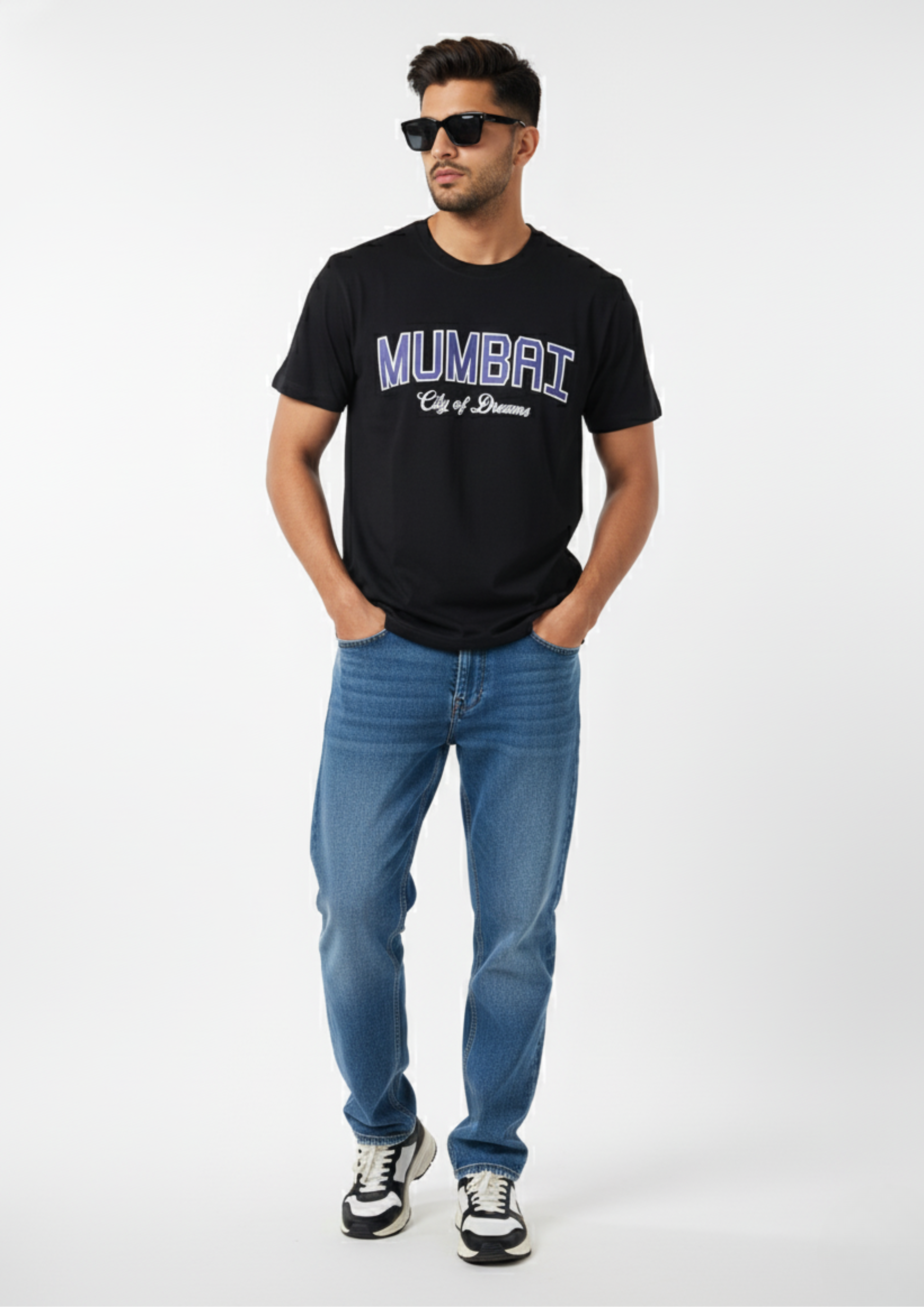 Black Mumbai T shirt